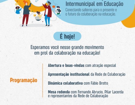 É HOJE O VI ENCONTRO NACIONAL DA REDE DE COLABORAÇÃO! PARTICIPEM!